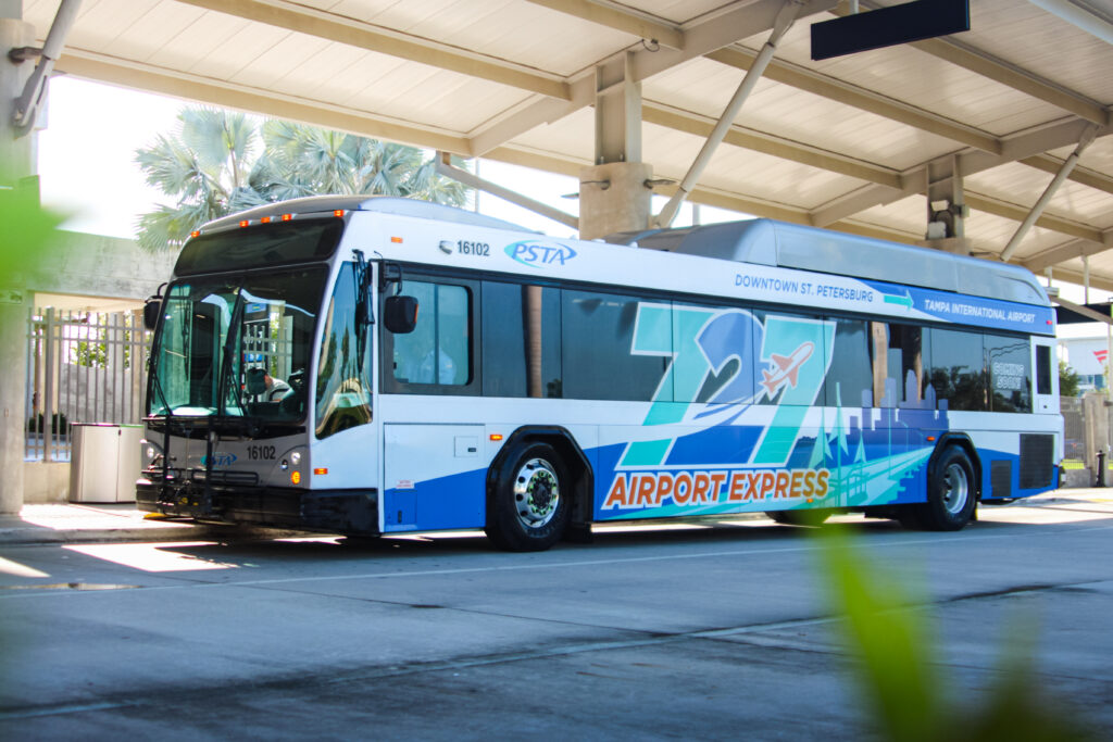 A PSTA bus in Pinellas County