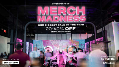 Merch Madness: Inter Miami CF’s Biggest Sale of the Year Set for Wednesday, Oct. 21, at Nu Stadium