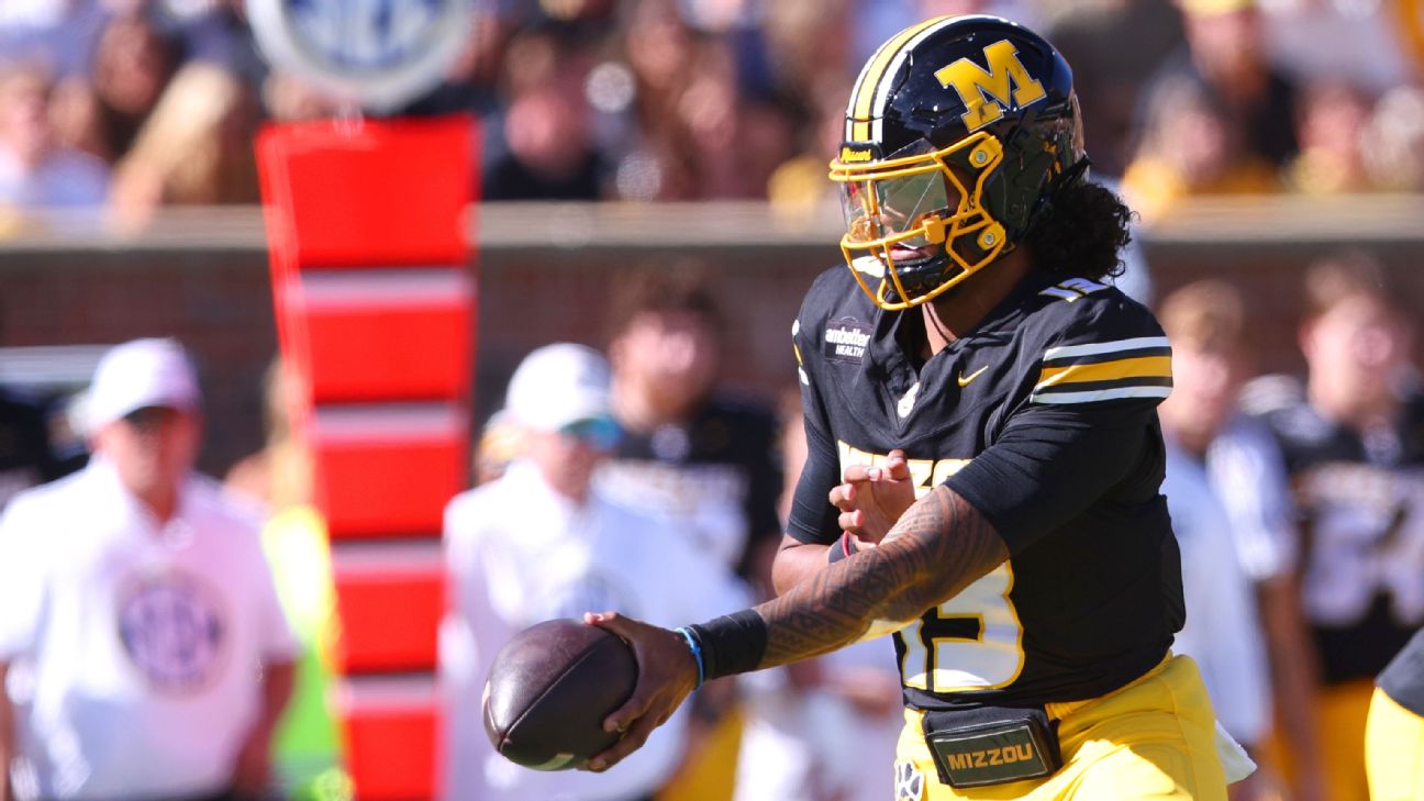 Missouri jumps to 14th in AP Top 25; Florida tumbles 8 spots