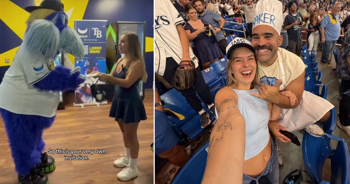 Tampa Bay Rays wedding: Bay Area couple invites Raymond to baseball-themed ceremony