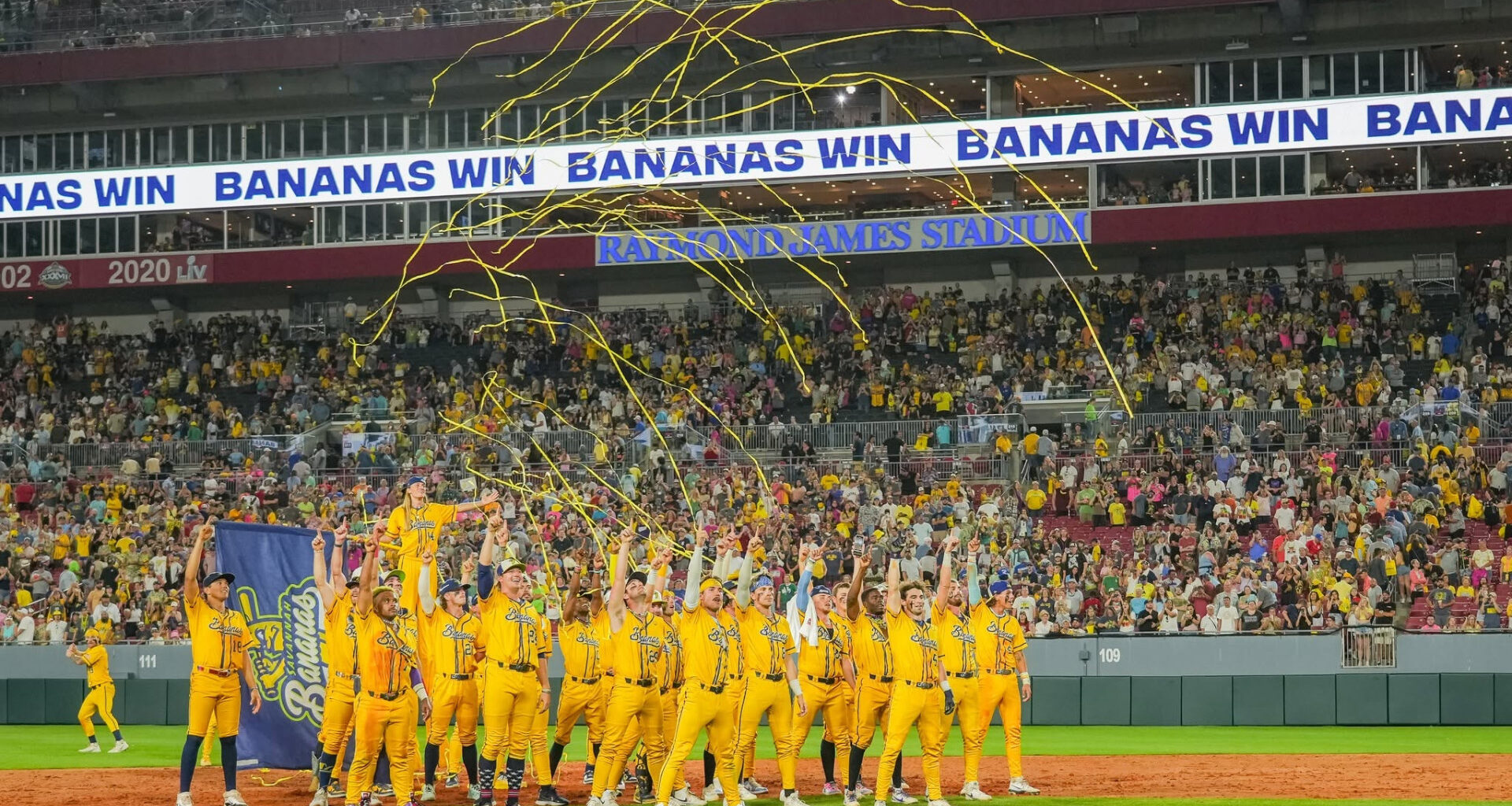 The Savannah Bananas, who are coming to Tampa Bay in 2027