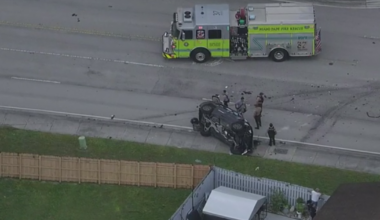 1 woman dead, 3 other women injured after rollover crash in southwest Miami-Dade, officials say