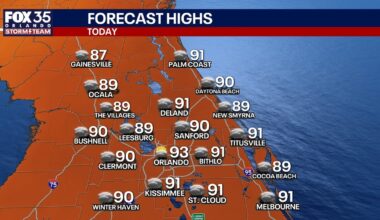 Orlando weather: Hurricane Isaias’ moisture brings more rain, drier air follows