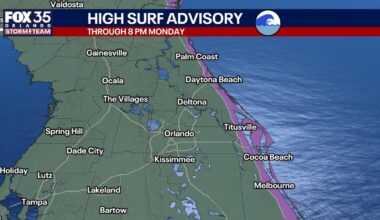 Orlando weather: Windy weekend brings rough surf, coastal flooding concerns