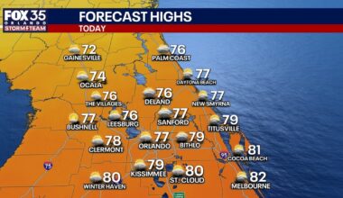 Orlando weather: Cool, breezy conditions wrap up the weekend