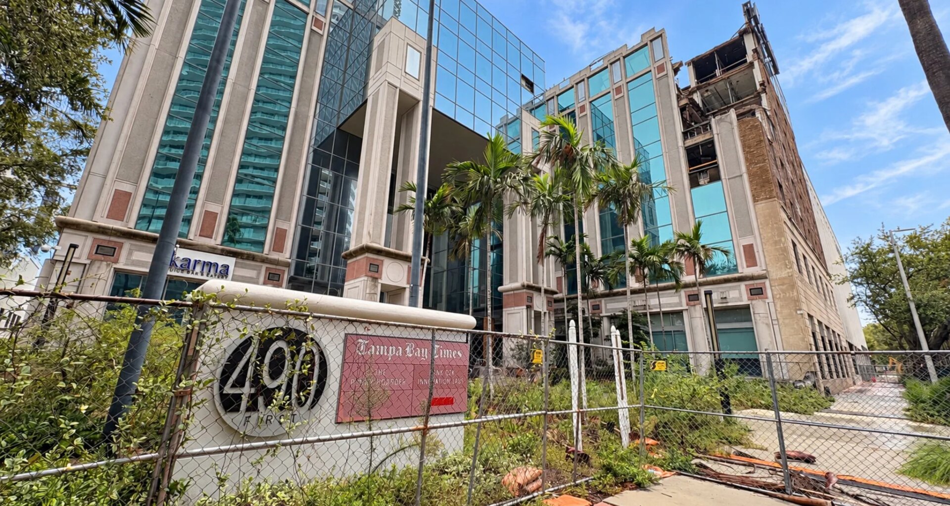 Demolition begins at former Tampa Bay Times building in downtown St. Pete