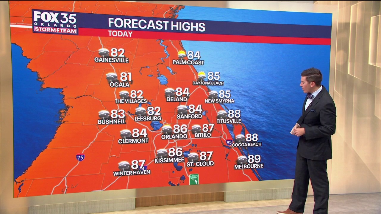 Orlando AM Weather Forecast: Front brings rain, relief from the humidity 
