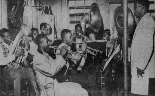 A 1965 photo of the band at the segregated Kissimmee High School in Osceola County. (Orlando Sentinel file)