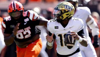 UCF stumbles in second half, losing to No. 18 Oklahoma State
