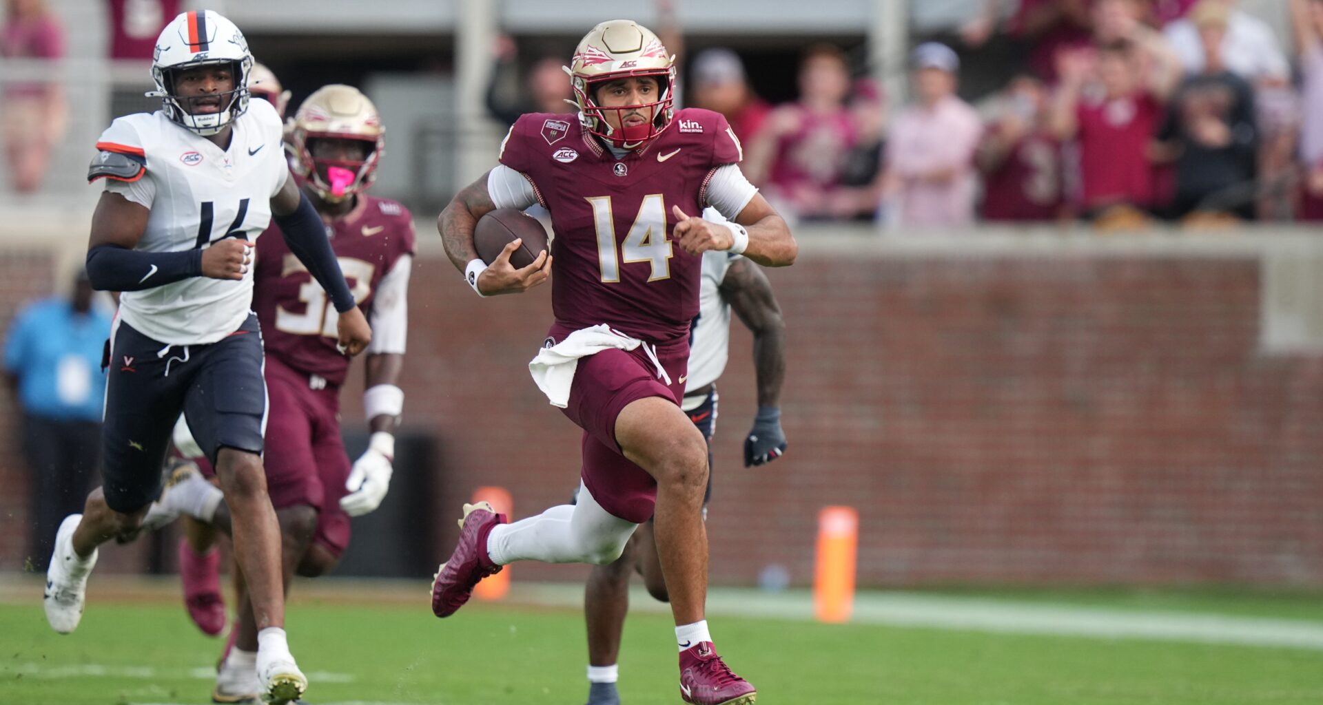 Ashton Daniels sets FSU QB record with 5 rushing TDs in 38-7 rout of Virginia
