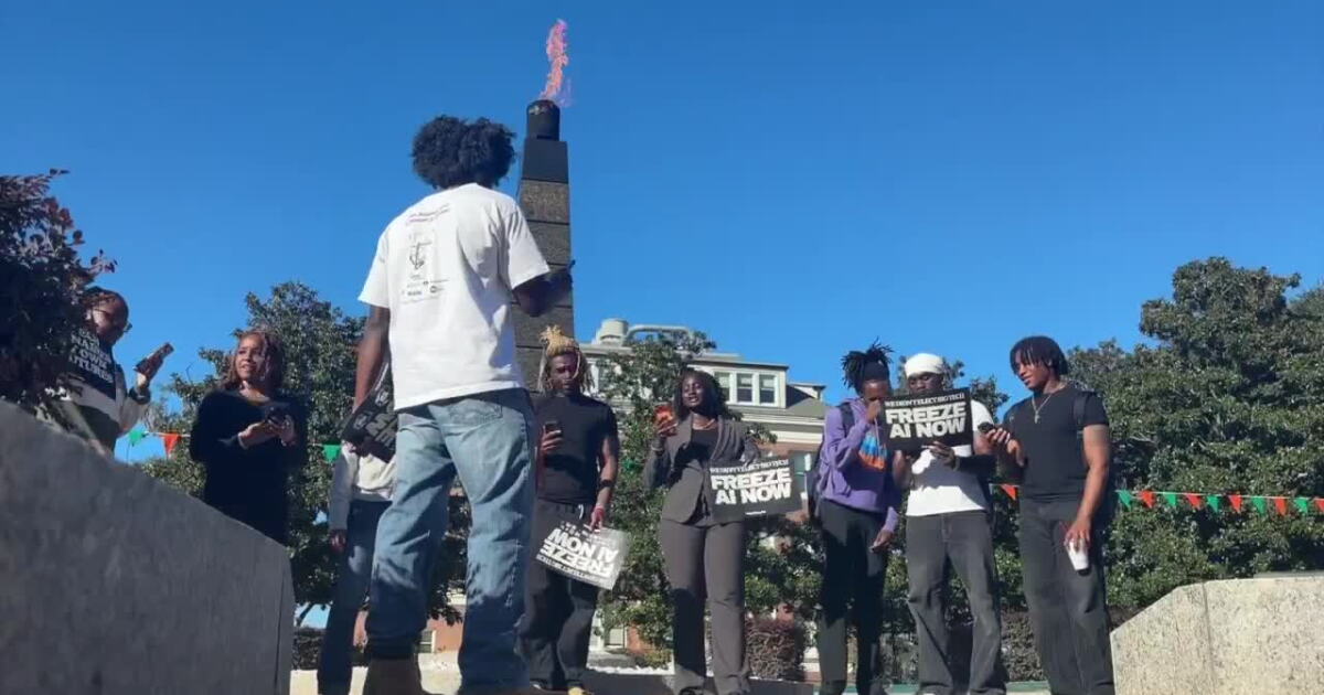 FAMU students join nationwide walkout calling for a pause on AI