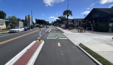 After more than a decade of planning, Tampa's Green Spine Cycle Track is complete