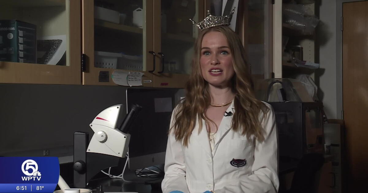 FAU graduate student uses Miss Fort Lauderdale crown to turn science into action