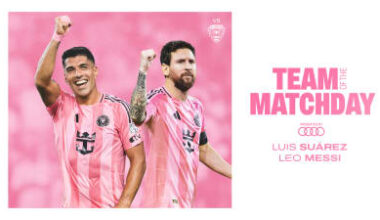 Messi and Suárez Named to MLS Team of the Matchday