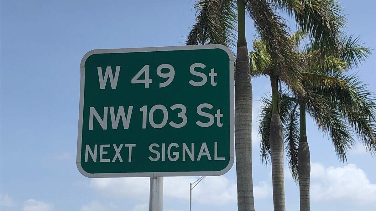 How does Hialeah number its streets?