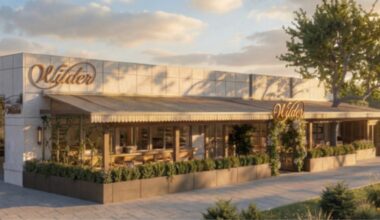 Exterior rendering of Wilder neighborhood market in Miami