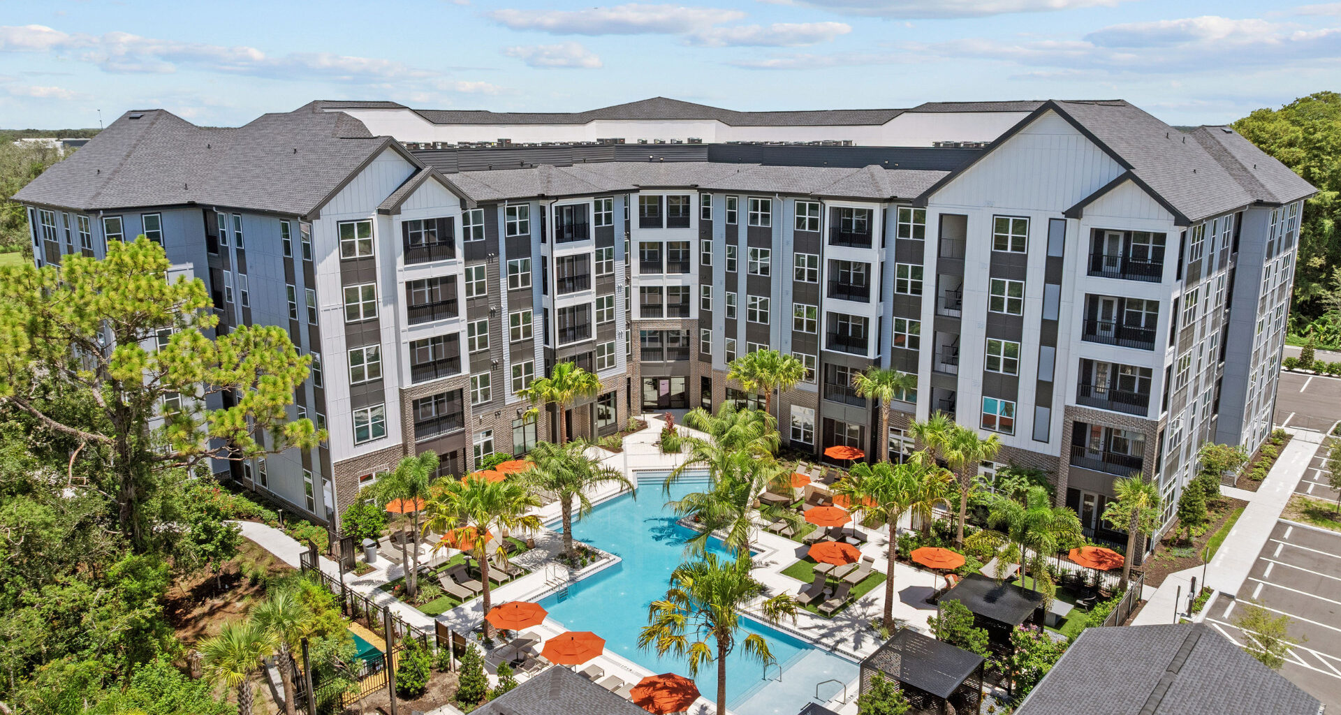 The exterior of Wylden, a quiet apartment complex in Tampa's Citrus Park