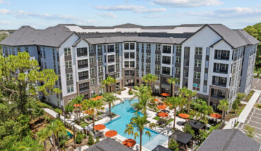 The exterior of Wylden, a quiet apartment complex in Tampa's Citrus Park
