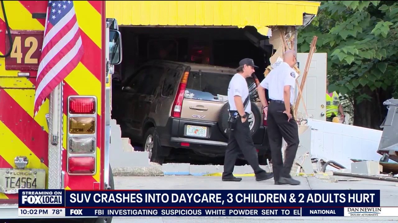 SUV crashes into Pine Hills daycare, injuring 3 kids and 2 adults