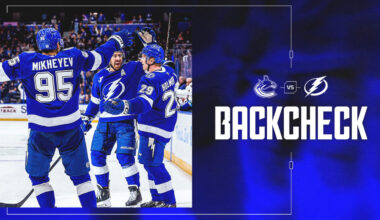 The Backcheck: Kucherov, Bolts stay strong in comeback win over Canucks