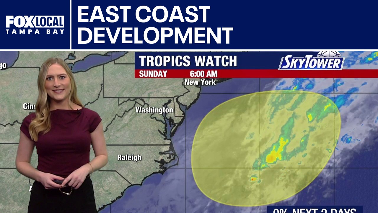 Tropical development possible off East Coast