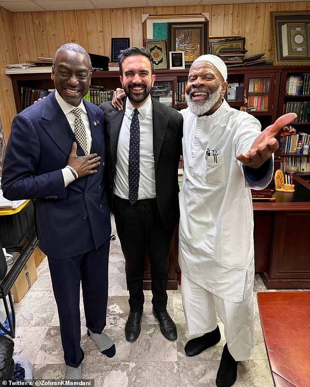 Zohran Mamdani is a candidate who, at 34 years old, has never held a real job, who grew up wealthy yet lives in a rent-controlled apartment, and who, just last week, was photographed with his arm around the homophobic accused-terrorist Siraj Wahhaj (right), who has championed 'jihad' against America.