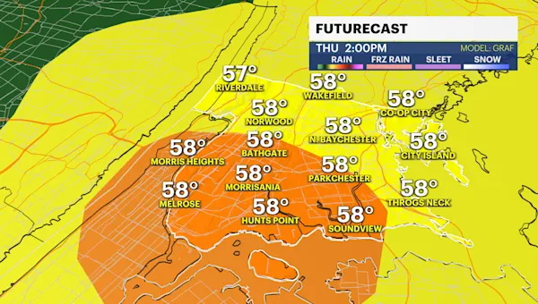 Soaking rain and gusty winds set to move in Thursday for The Bronx