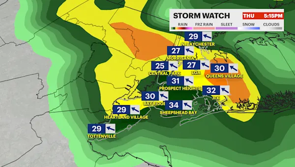 Tracking heavy rain and strong gusts for Thursday in The Bronx