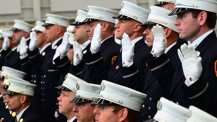 FDNY promotes fire operations members, Chief Chaplain at ceremony on Staten Island