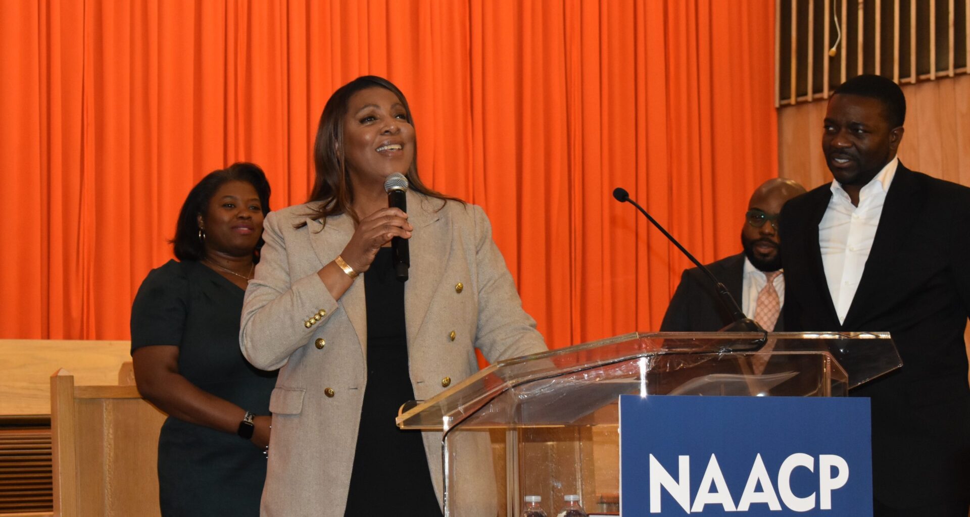 "Tish" James Rallies Support in Brooklyn Amid Federal Indictment