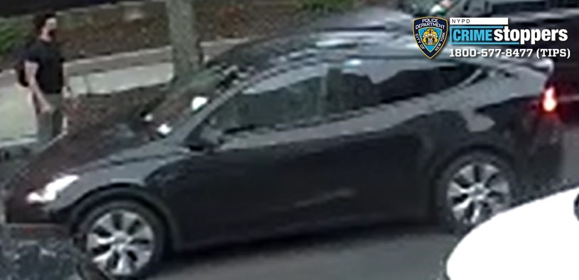 Police say the suspect used this car as his getaway vehicle.