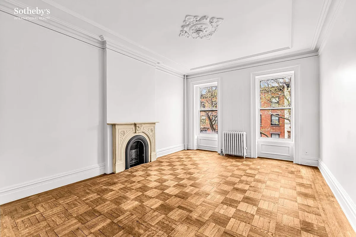 cobble hill - room with marble mantel