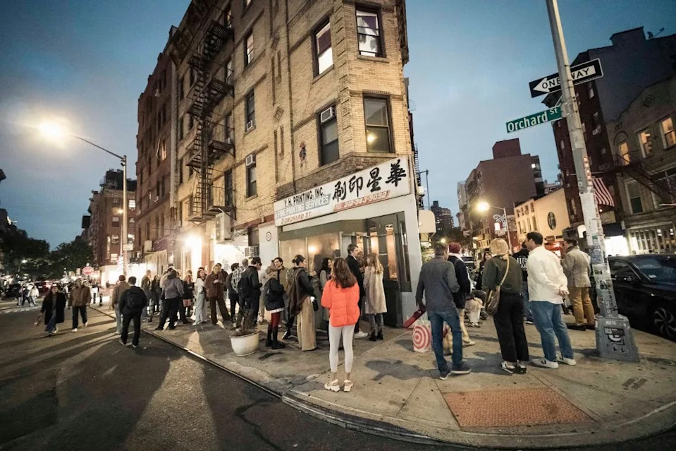 New York is known for keeping things at a quick pace — but now, it’s slowing down to wait in line at dive-y but acclaimed restaurants — like Kiki’s on Division Street in Lower Manhattan. Stefano Giovannini