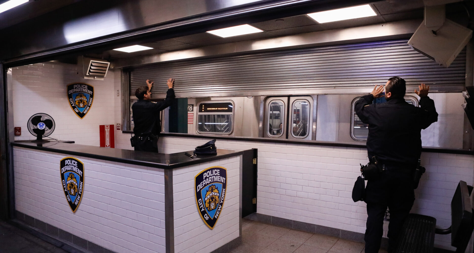 Old Newsstand With a New Beat: Police Set Up Shop at West Fourth