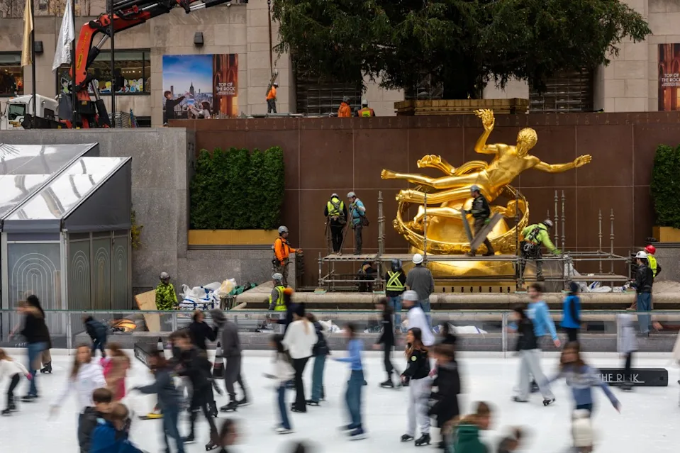 The Rockefeller Center ice rink costs anywhere from $47 to $124 per adult. Getty Images