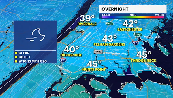 Outages and damages possible from strong gusts in The Bronx