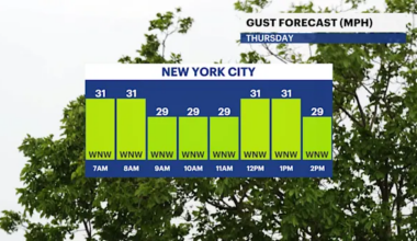 Sunny and cooler conditions for The Bronx; tracking chances of rain for the weekend