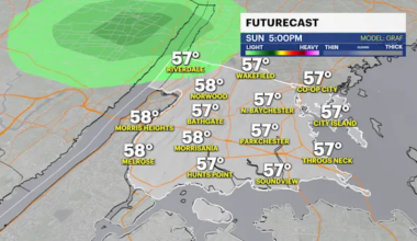 Fog and showers today in The Bronx; bitter blast arrives Tuesday