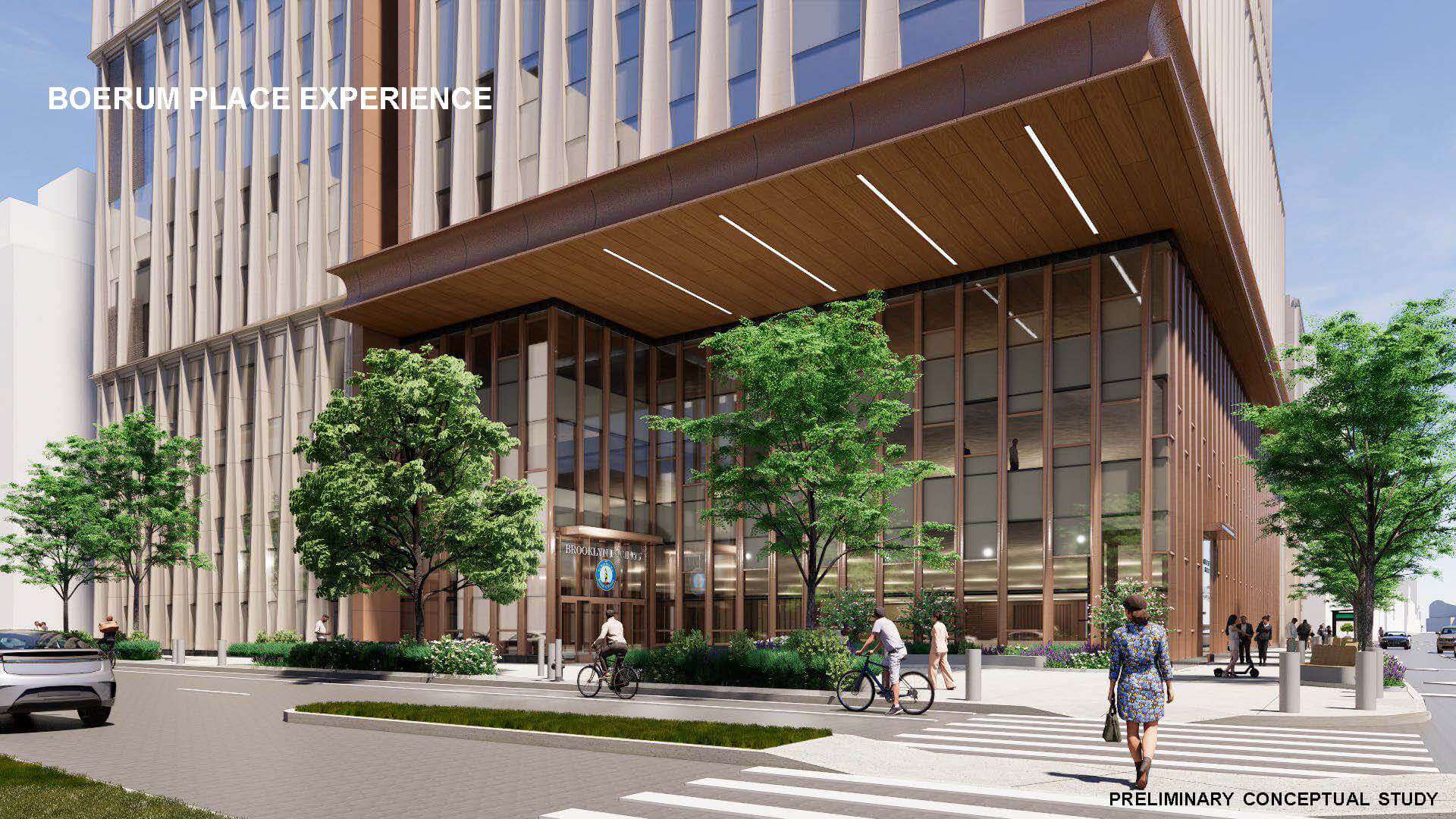 rendering showing entrance
