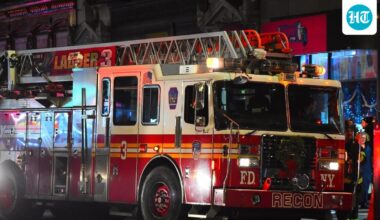 East Harlem fire: Firefighters at beer garden at East 120th Street & 1st Avenue; videos show massive blaze