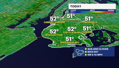 Mild and sunny day in Brooklyn; tracking the Thanksgiving week forecast