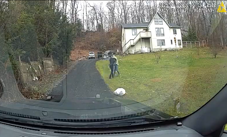 Newtown police video shows New York man punch officer