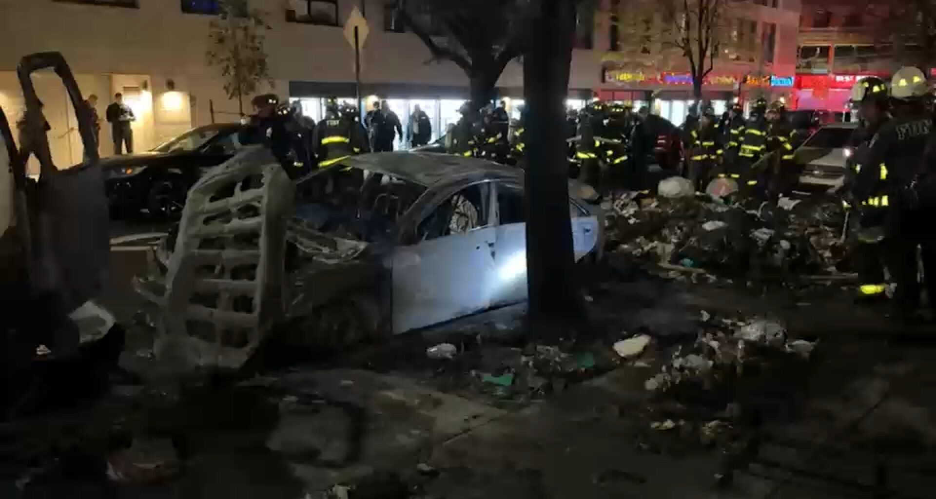 Update: Officials say cigarette butt caused fiery explosion that injured 7 firefighters in the Bronx