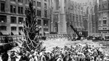 1931 First Rockefeller Center Christmas Tree - Courtesy of Rockefeller Group, Inc