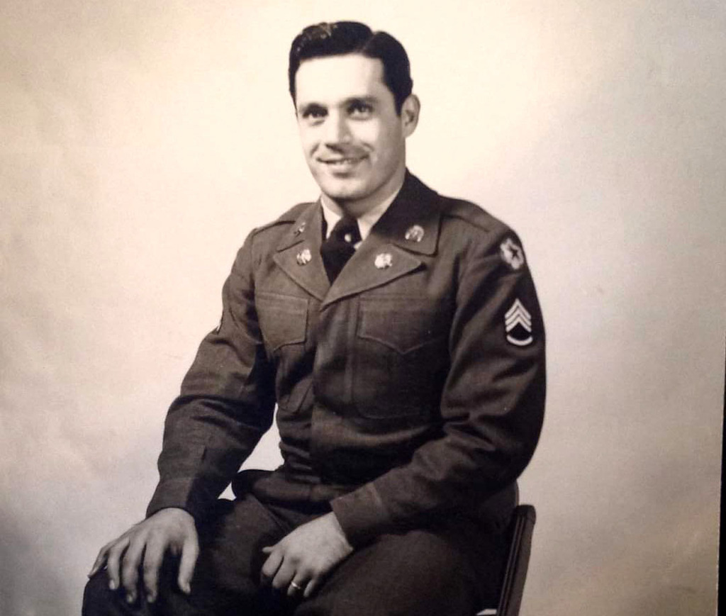Salvatore A. Gambardella of Mariners Harbor, served in the U.S. Army in the European Theatre during W.W. II. Photo circa 1944. (Submitted by Jim Gambardella)