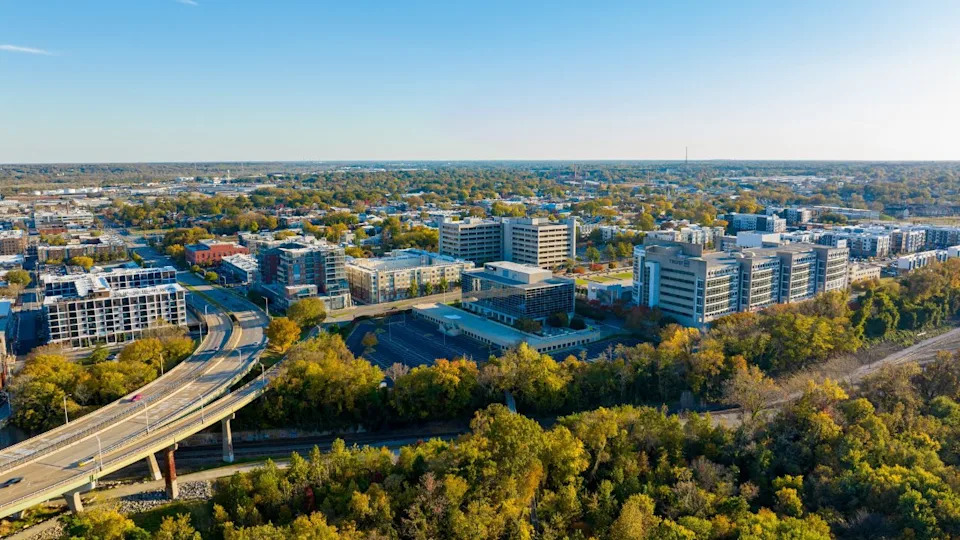 Richmond, VA, USA - October 25, 2023: Shockoe Bottom Richmond VA USA