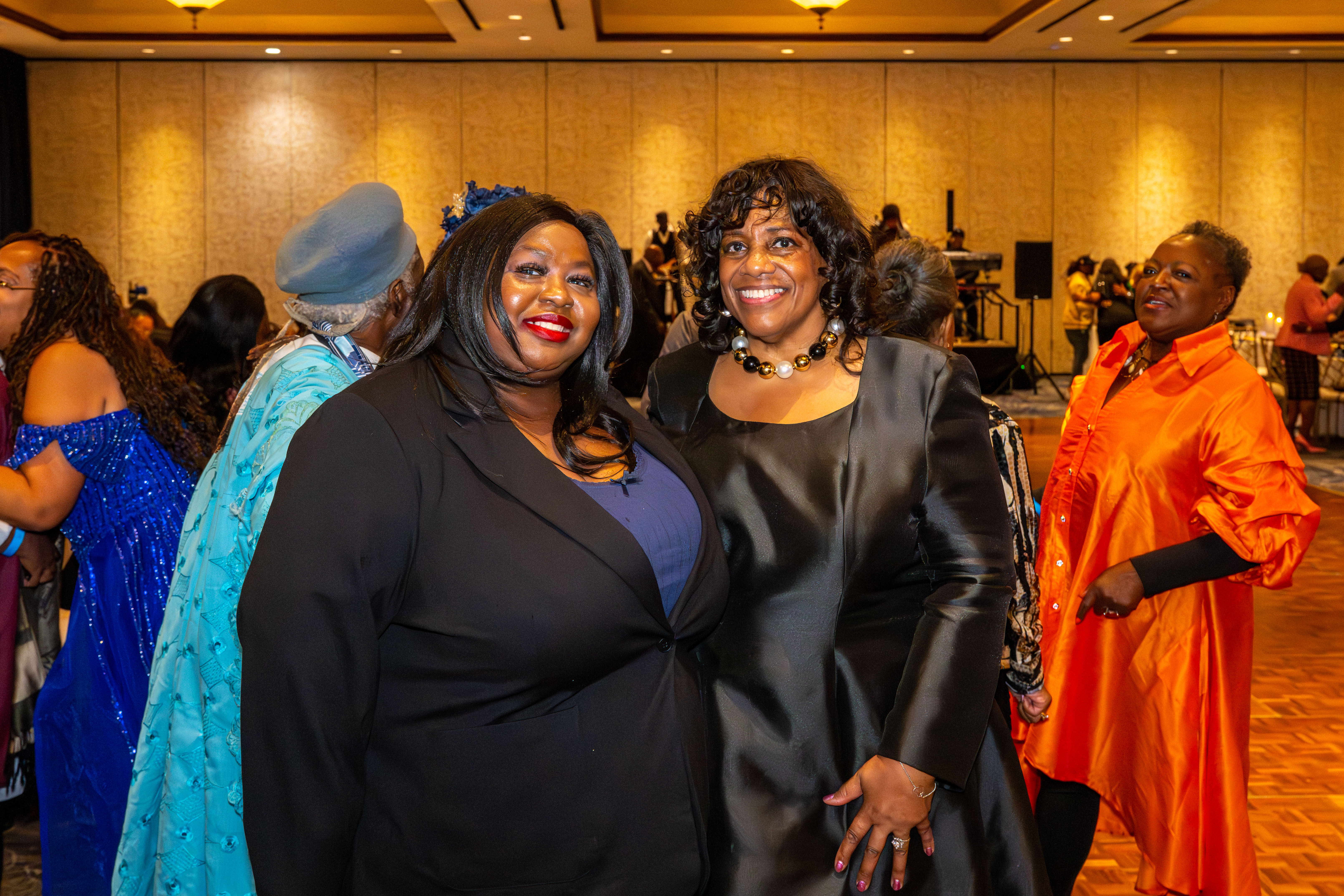 Jasmine Robinson, 1st Vice President and Former North Shore Councilmember Debi Rose, pose for a photo at the Staten Island NAACP’s Freedom Fund Luncheon held at Nicotra’s Ballroom at the Hilton Garden Inn on Saturday, November 8, 2025, in Bloomfield. The milestone event marked 100 years of service to the community. (Owen Reiter for the Advance/SILive.com)