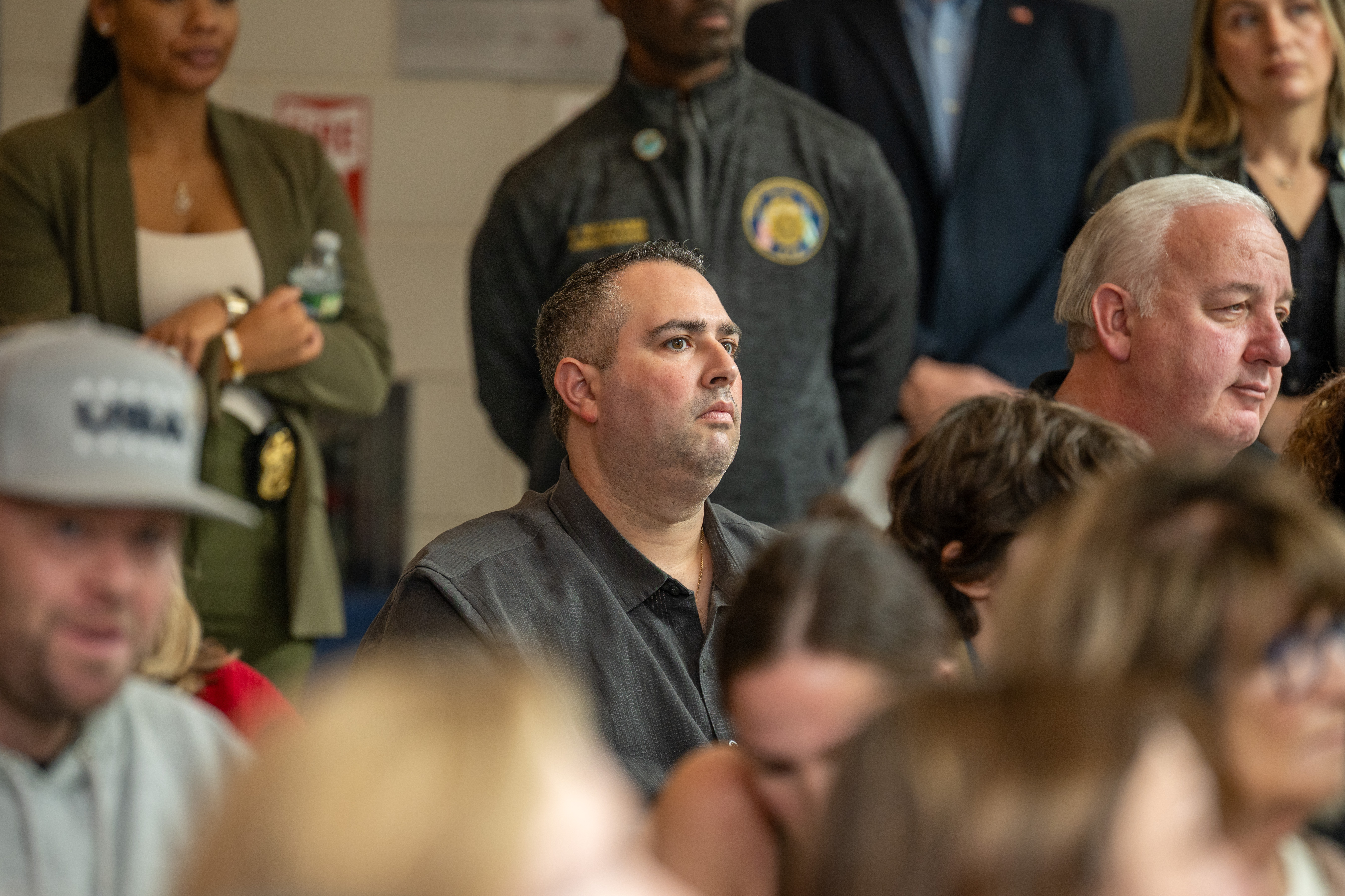 Mike Bloomfield from TekieGeek at the 121st Precinct on Saturday, November 15, 2025, in Graniteville, for the 10th annual Staten Island Remembers, honoring fallen Staten Islanders who served in the New York Police Department. (Owen Reiter for the Advance/SILive.com)