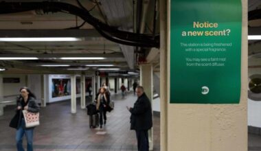 Bath & Body Works makes NYC subway station smell Christmassy