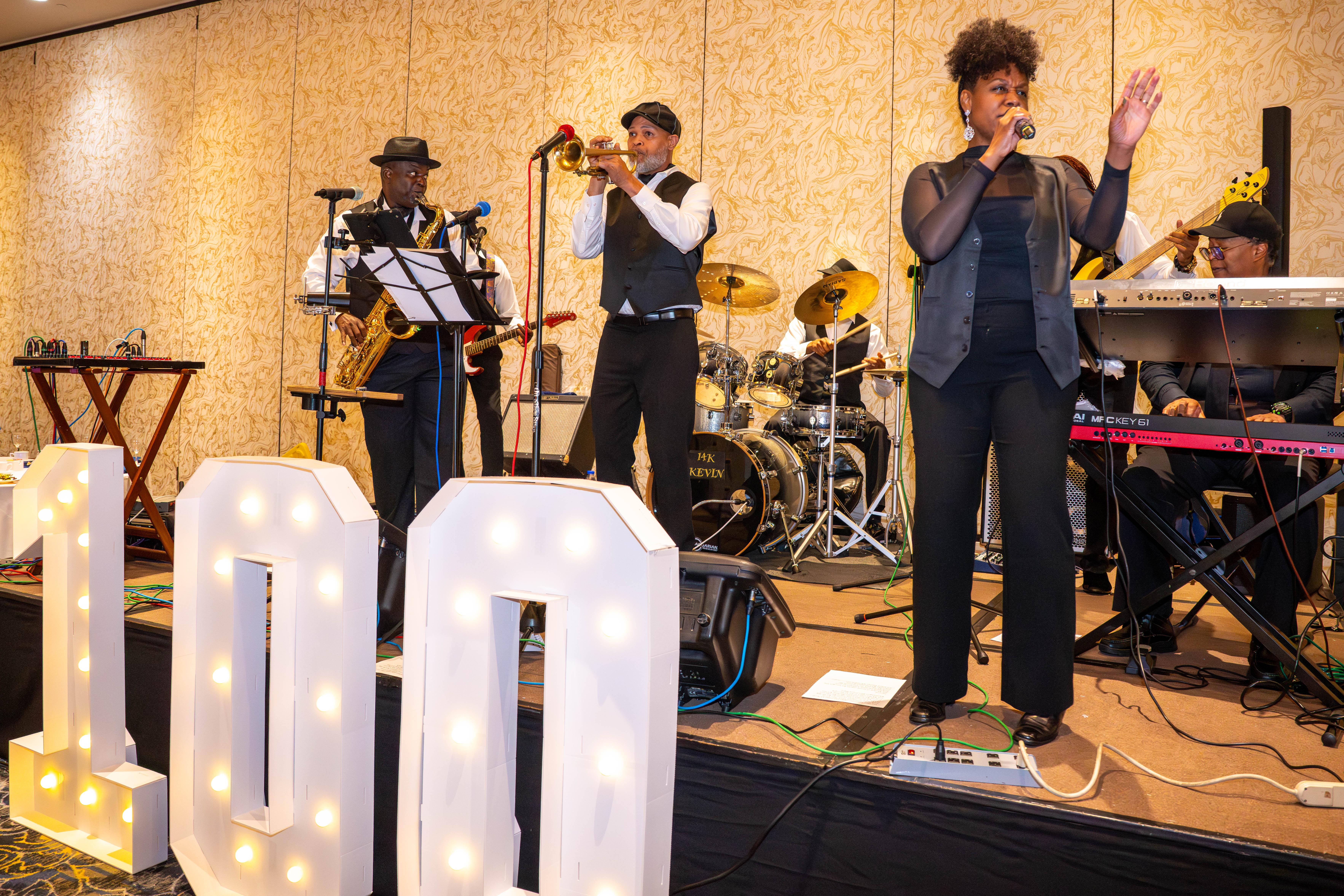 The Mighty Kamm Band performs at the Staten Island NAACP’s Freedom Fund Luncheon held at Nicotra’s Ballroom at the Hilton Garden Inn on Saturday, November 8, 2025, in Bloomfield. The milestone event marked 100 years of service to the community. (Owen Reiter for the Advance/SILive.com)
